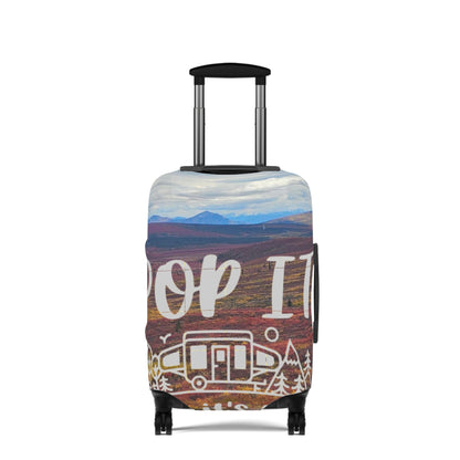 Pop It Camper Luggage Cover — Scenic RV Travel Suitcase Protector