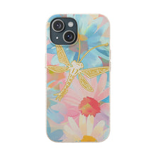 Biodegradable Floral Dragonfly Phone Case – Eco-Friendly Pastel iPhone Cover