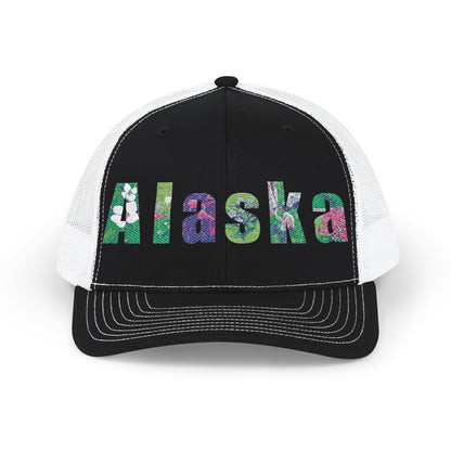 Alaska Floral Snapback Trucker Cap