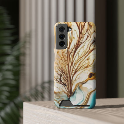 Card-Holder Phone Case — Protective Phone Case with Card Slot, Whimsical Art