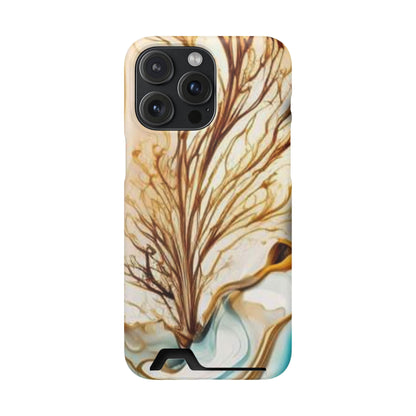 Card-Holder Phone Case — Protective Phone Case with Card Slot, Whimsical Art