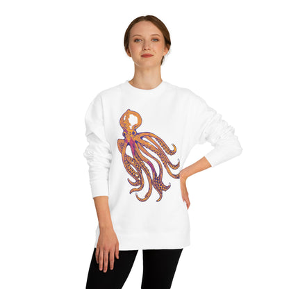 Octopus Graphic Sweatshirt — Vintage Marine Illustration Crewneck