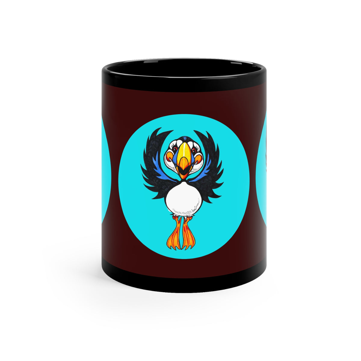 Alaska Wildflower Coffee Mug – Fireweed & Green Hummingbird 11oz