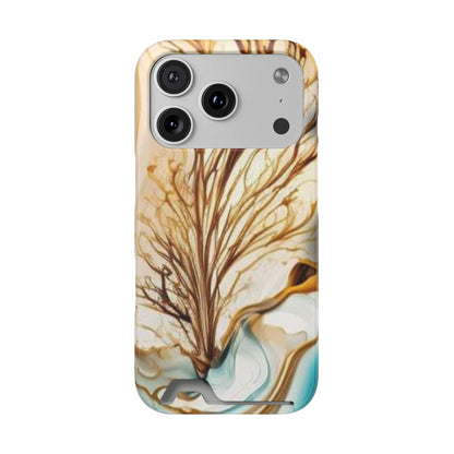 Card-Holder Phone Case — Protective Phone Case with Card Slot, Whimsical Art