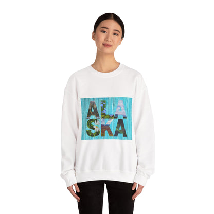 Alaska Crewneck Sweatshirt — Retro 'Alaska' Graphic Pullover