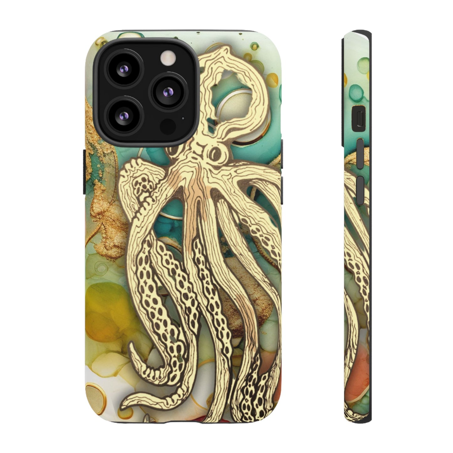 Octopus Art Phone Case – Nautical Oceanic Protective iPhone Cover