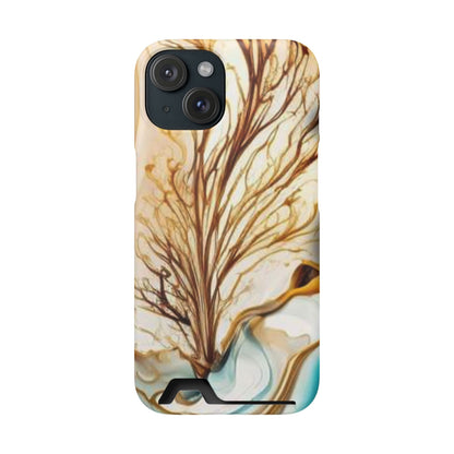 Card-Holder Phone Case — Protective Phone Case with Card Slot, Whimsical Art