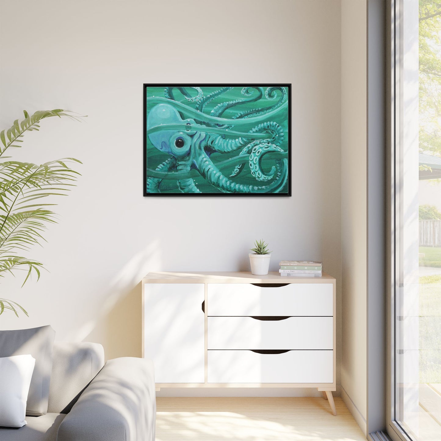 Matte Canvas, Framed (Multi-color)