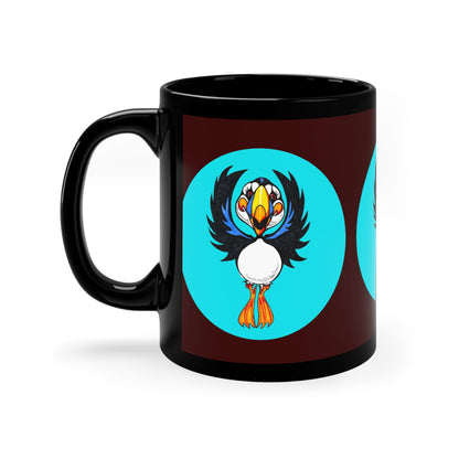 Alaska Wildflower Coffee Mug – Fireweed & Green Hummingbird 11oz