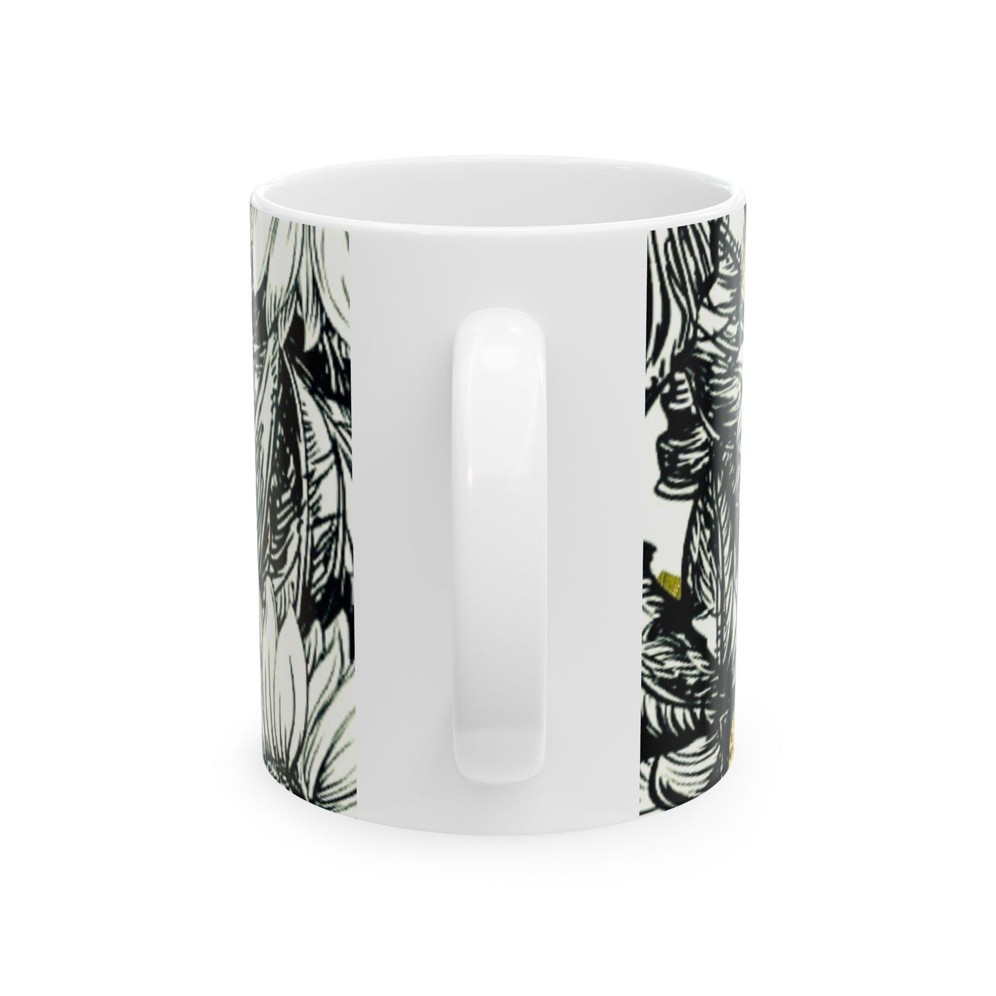 Sunflower Ceramic Mug — 11oz & 15oz Floral Coffee Tea Cup