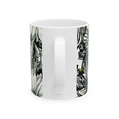 Sunflower Ceramic Mug — 11oz & 15oz Floral Coffee Tea Cup