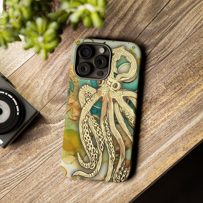 Octopus Art Phone Case – Nautical Oceanic Protective iPhone Cover