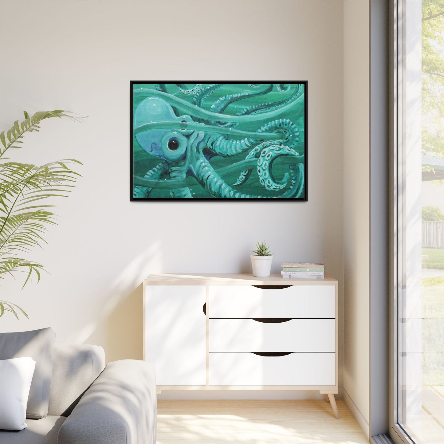Matte Canvas, Framed (Multi-color)