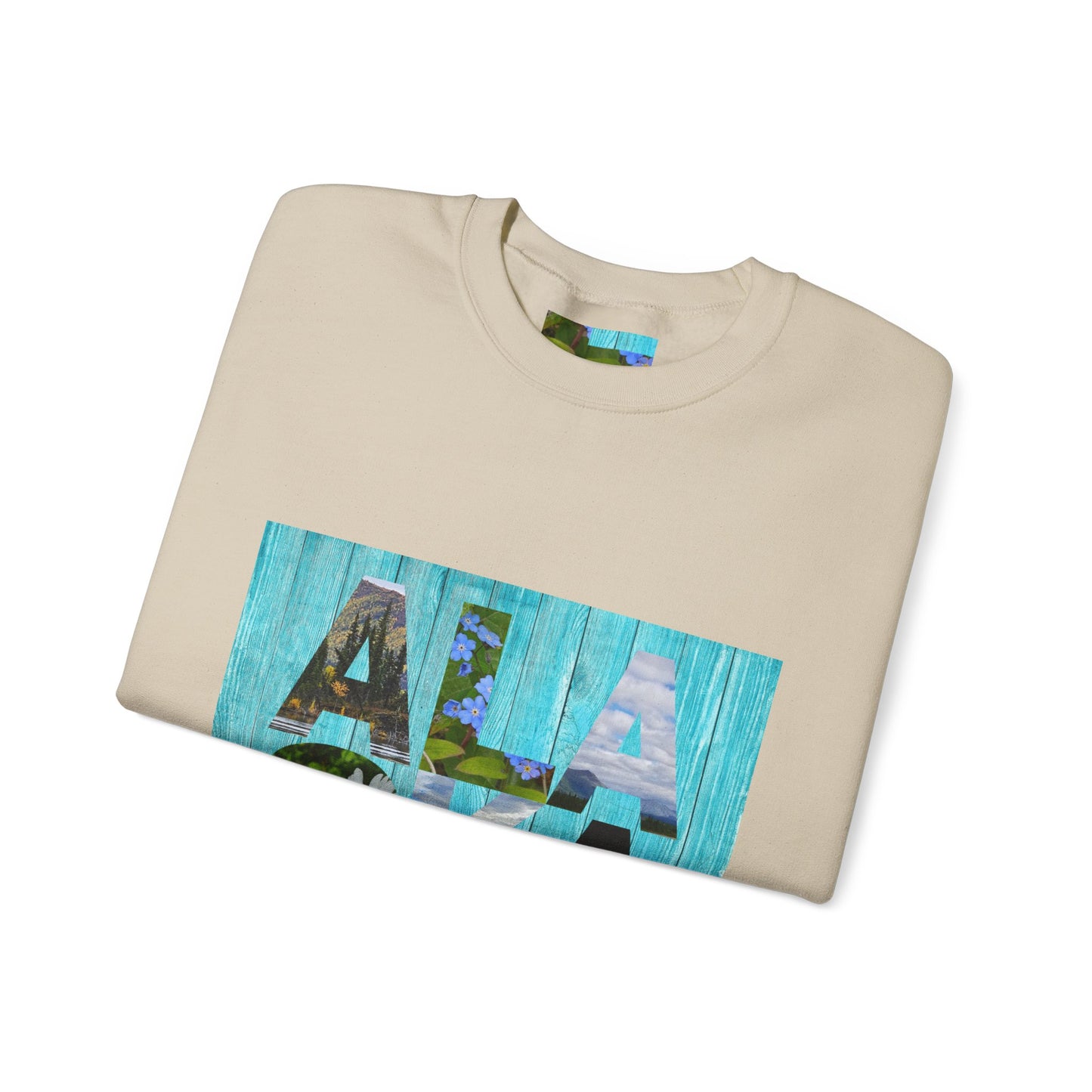 Alaska Crewneck Sweatshirt — Retro 'Alaska' Graphic Pullover