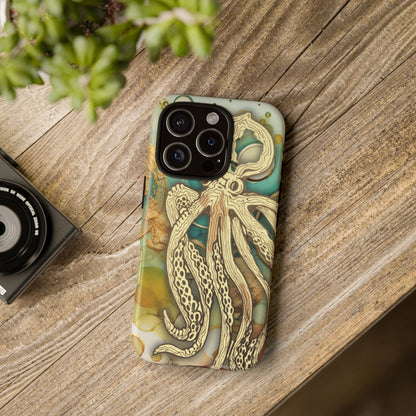 Octopus Art Phone Case – Nautical Oceanic Protective iPhone Cover
