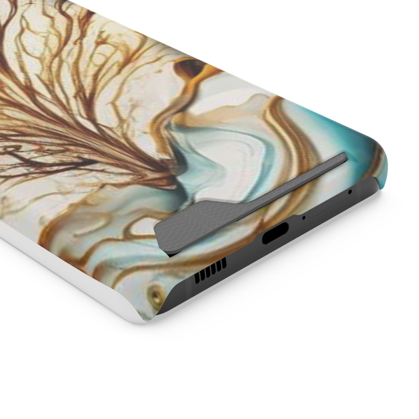 Card-Holder Phone Case — Protective Phone Case with Card Slot, Whimsical Art