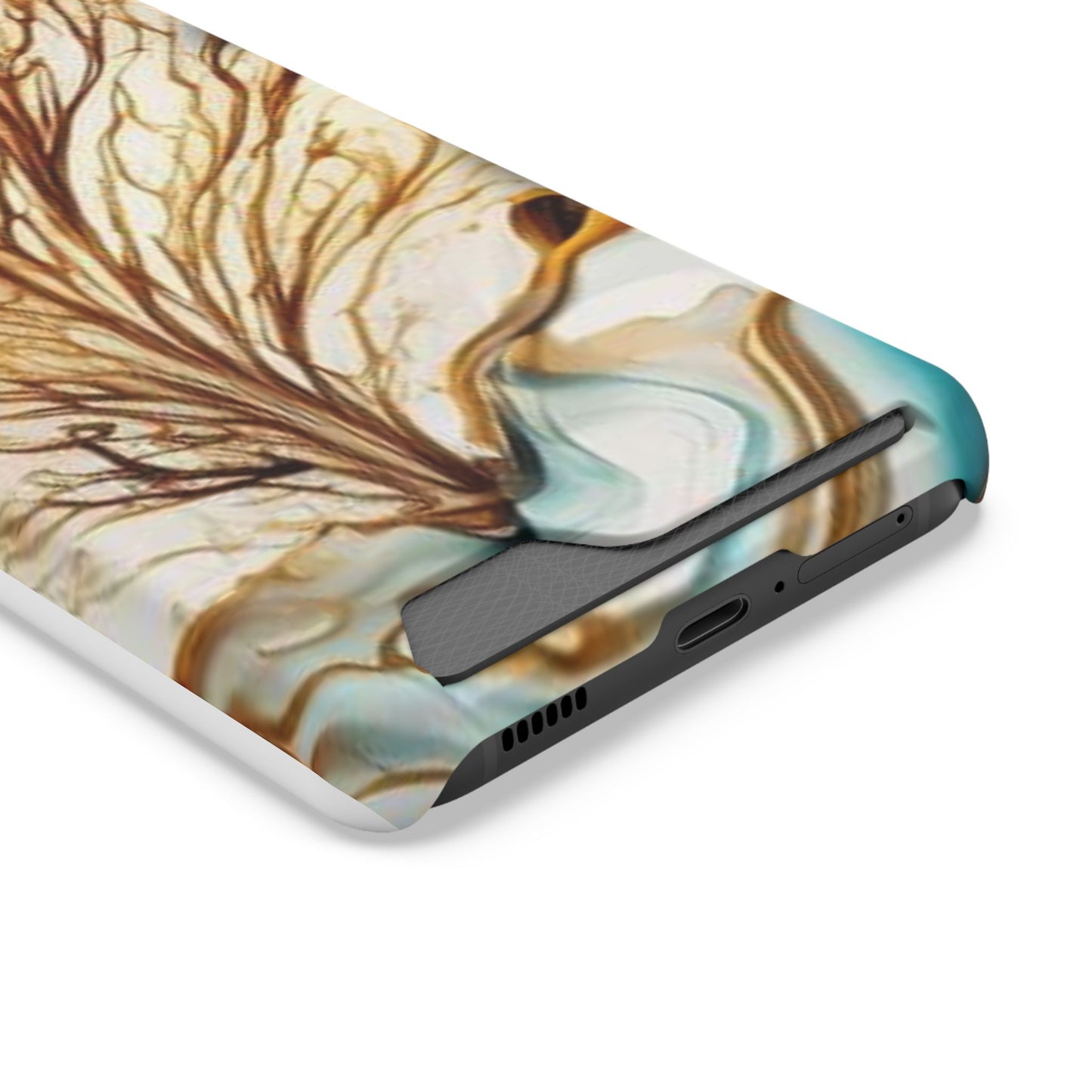 Card-Holder Phone Case — Protective Phone Case with Card Slot, Whimsical Art