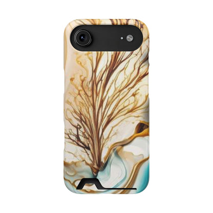 Card-Holder Phone Case — Protective Phone Case with Card Slot, Whimsical Art