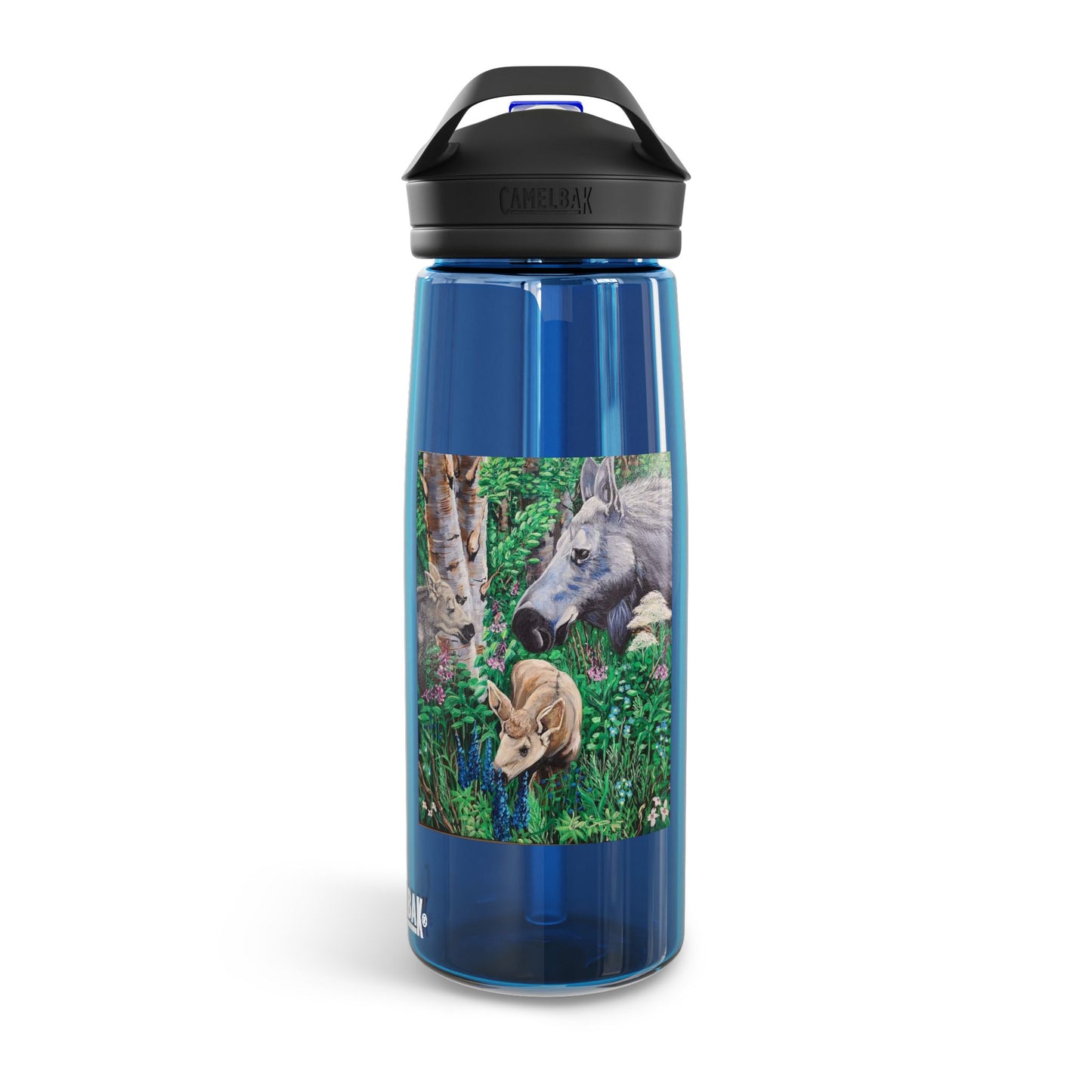 Mama moose & calves Forest Water Bottle — CamelBak Eddy® 20/25oz