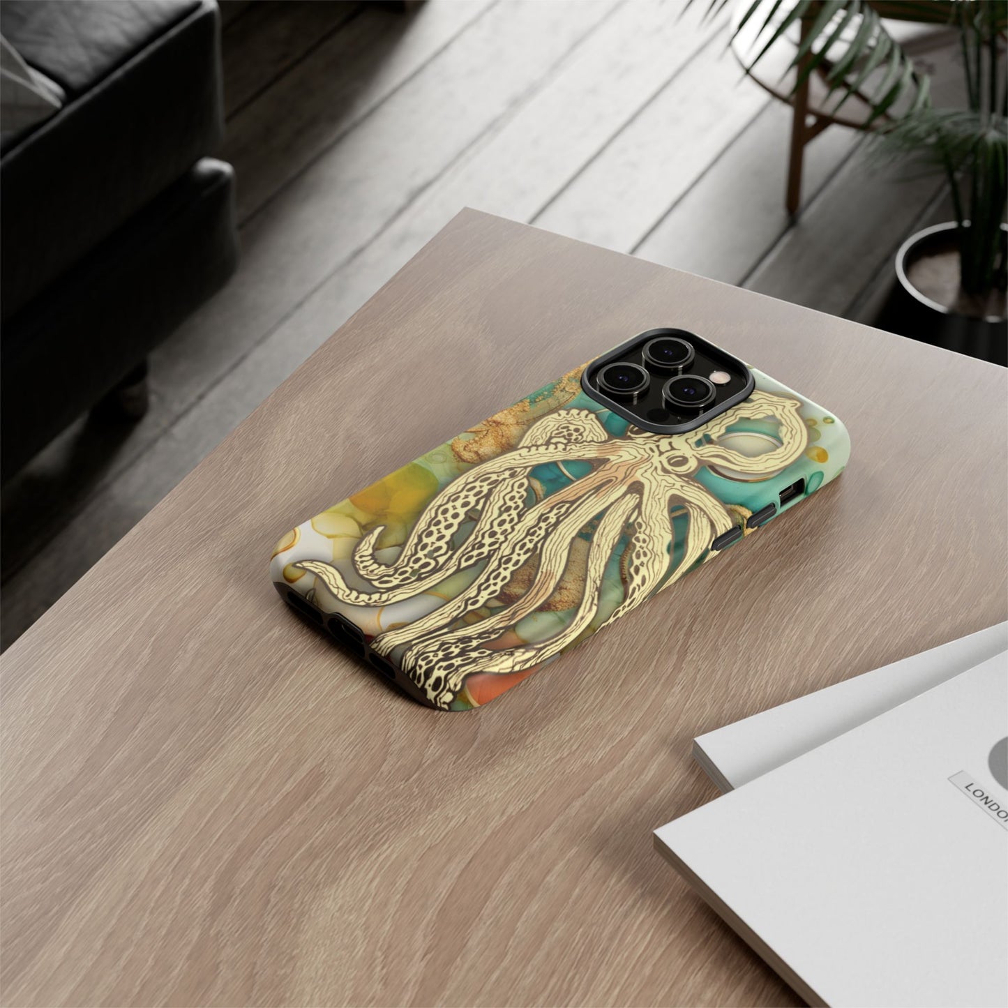 Octopus Art Phone Case – Nautical Oceanic Protective iPhone Cover