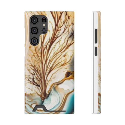 Card-Holder Phone Case — Protective Phone Case with Card Slot, Whimsical Art