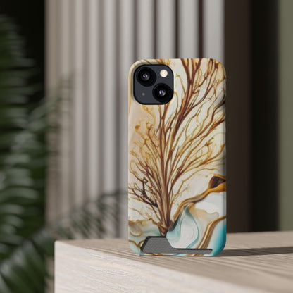 Card-Holder Phone Case — Protective Phone Case with Card Slot, Whimsical Art