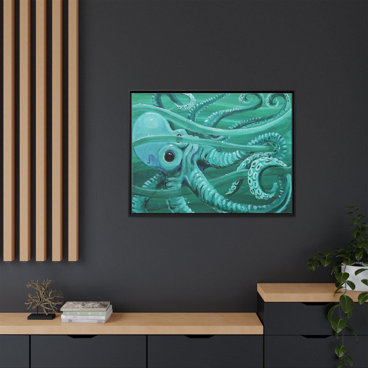 Matte Canvas, Framed (Multi-color)
