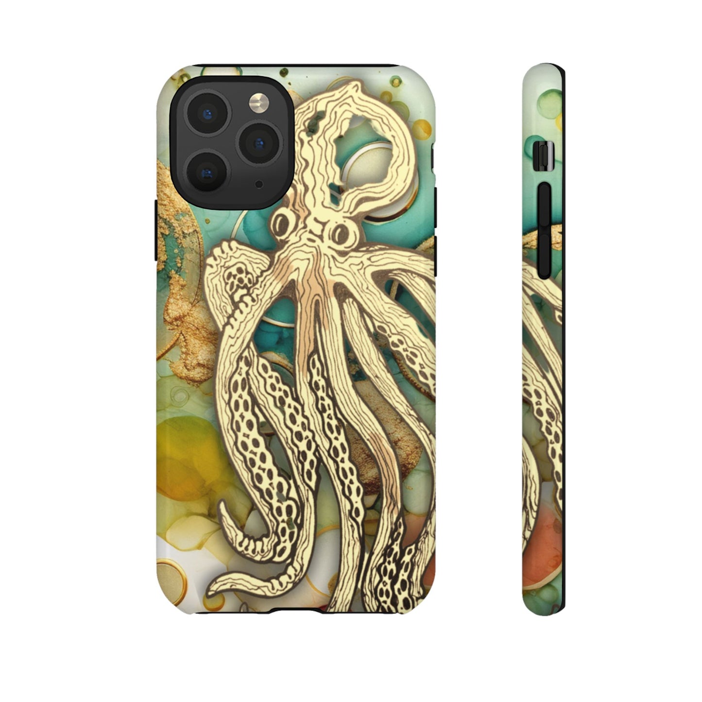 Octopus Art Phone Case – Nautical Oceanic Protective iPhone Cover