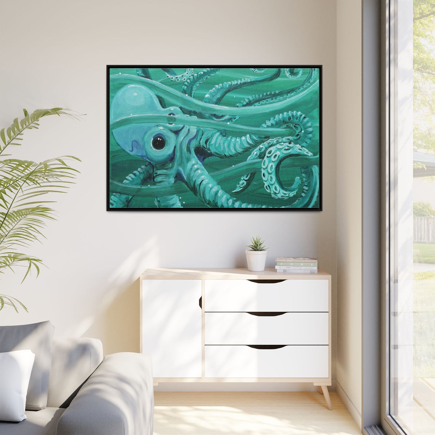Matte Canvas, Framed (Multi-color)