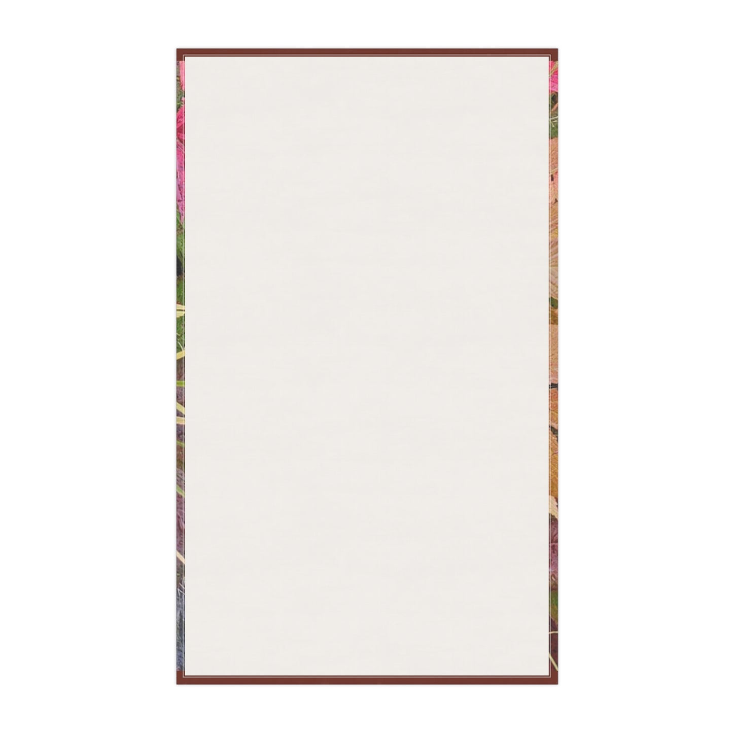 Fall Foilage  Cotton Tea Towel — Red & Green Fall Foliage Kitchen Towel