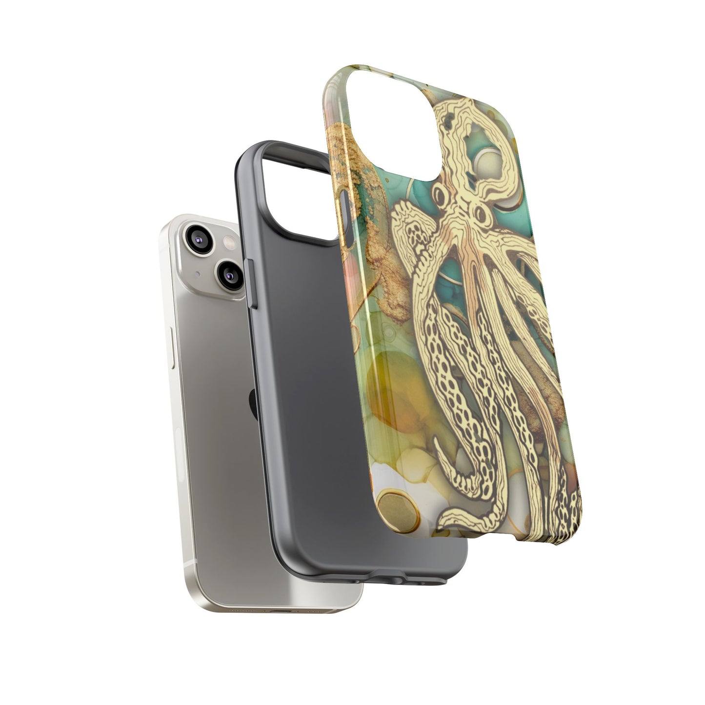 Octopus Art Phone Case – Nautical Oceanic Protective iPhone Cover