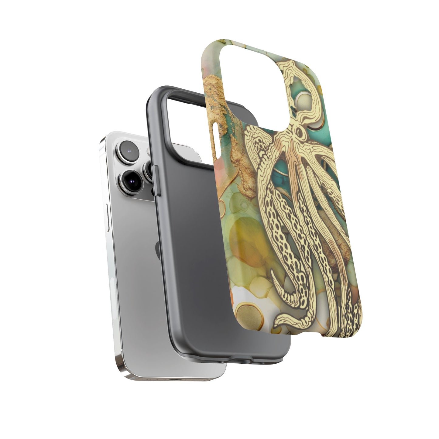 Octopus Art Phone Case – Nautical Oceanic Protective iPhone Cover