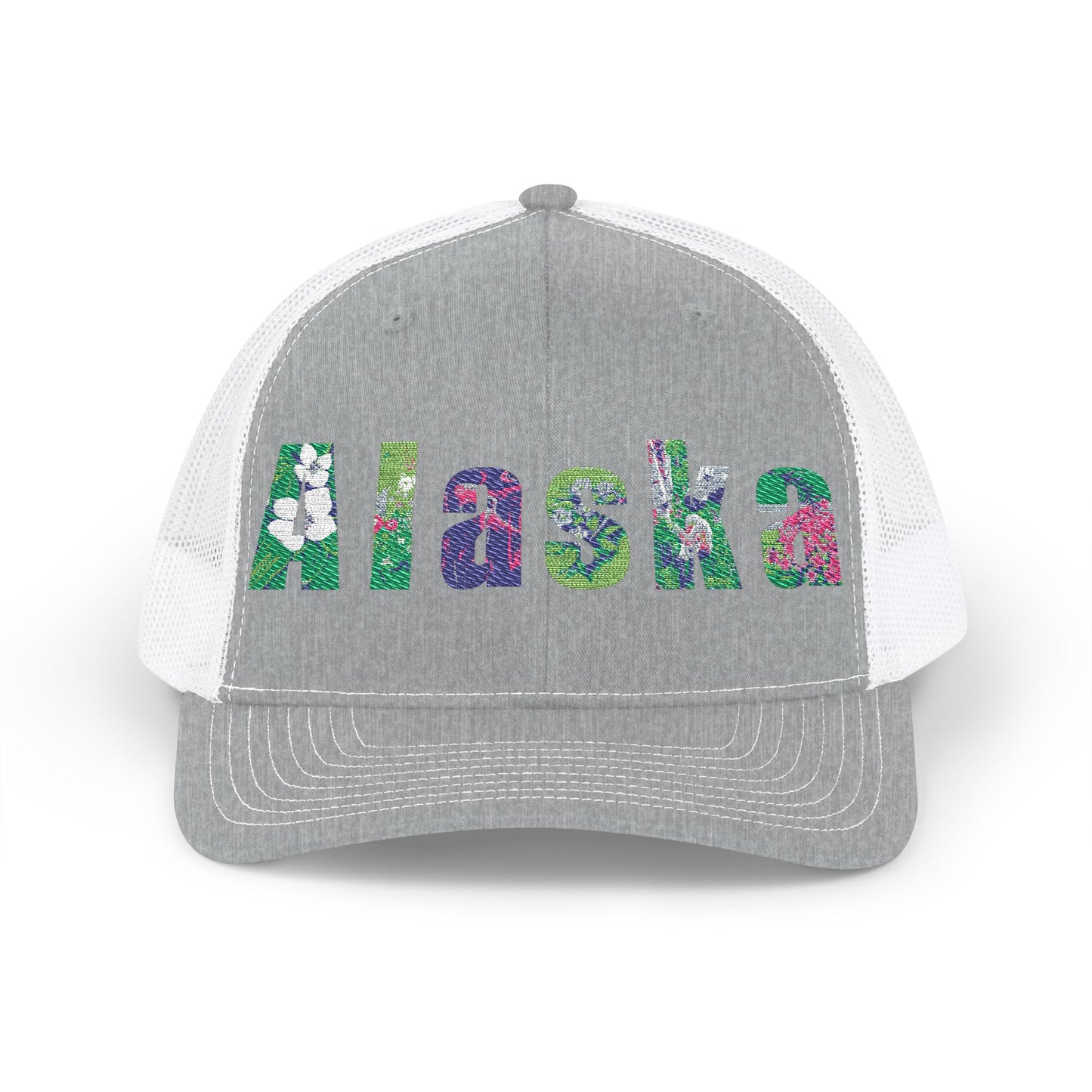 Alaska Floral Snapback Trucker Cap