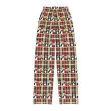 Kids Pajama Pants – Plaid Christmas Puffin Lounge Pants
