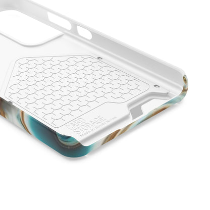 Card-Holder Phone Case — Protective Phone Case with Card Slot, Whimsical Art