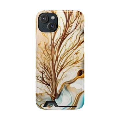 Card-Holder Phone Case — Protective Phone Case with Card Slot, Whimsical Art
