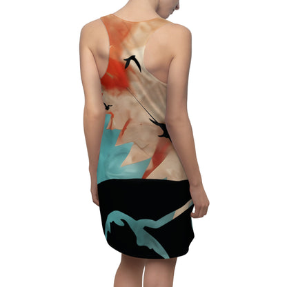 Mountain Sunrise Racerback Dress — Abstract Nature Print