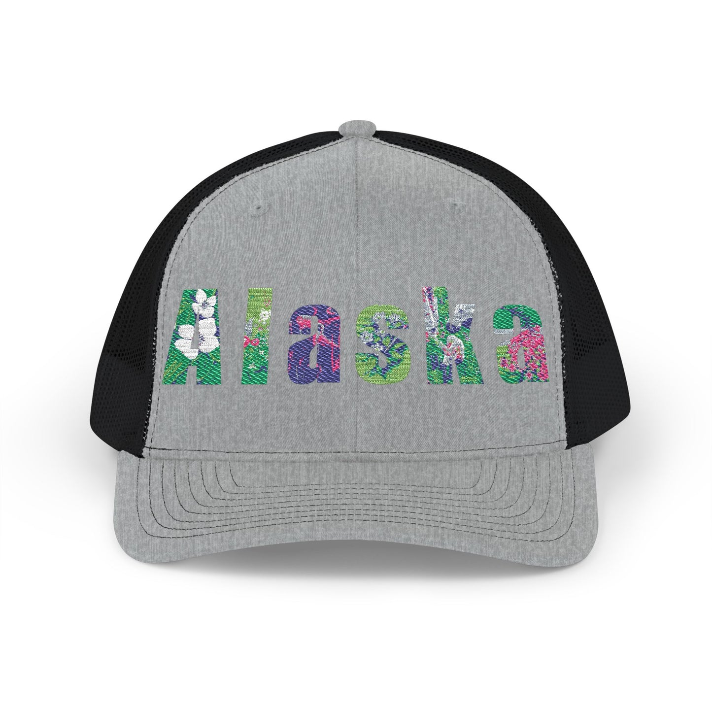 Alaska Floral Snapback Trucker Cap