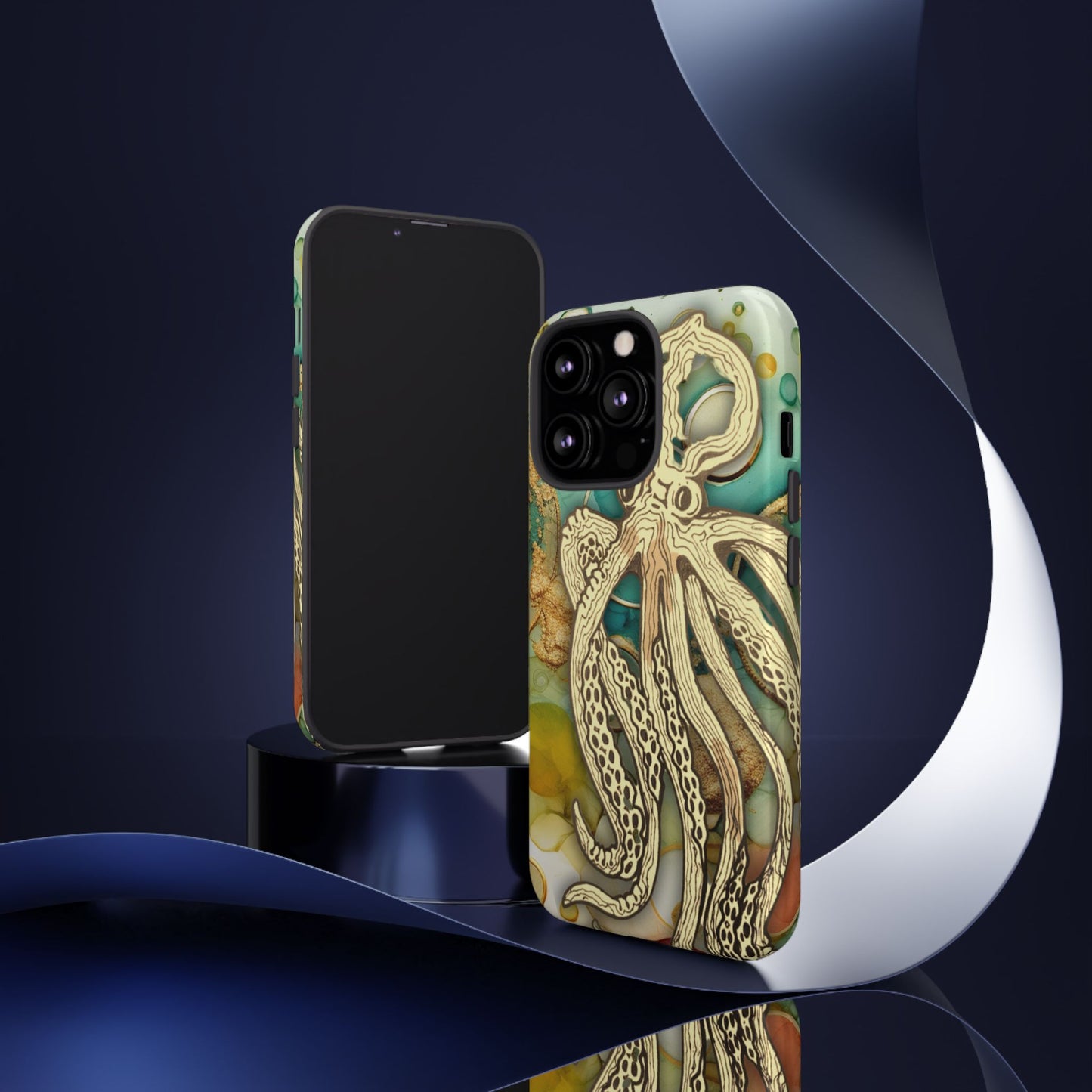 Octopus Art Phone Case – Nautical Oceanic Protective iPhone Cover