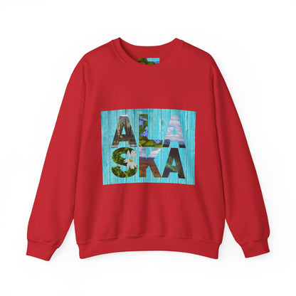 Alaska Crewneck Sweatshirt — Retro 'Alaska' Graphic Pullover