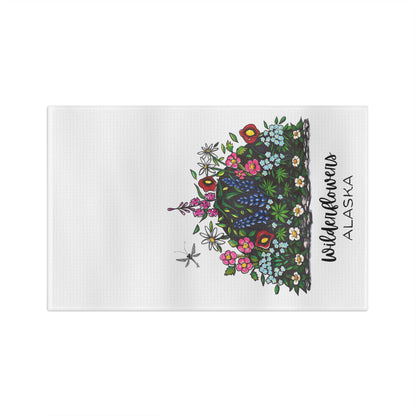 Wildflowers Microfiber Tea Towel – Botanical Floral Kitchen Towel