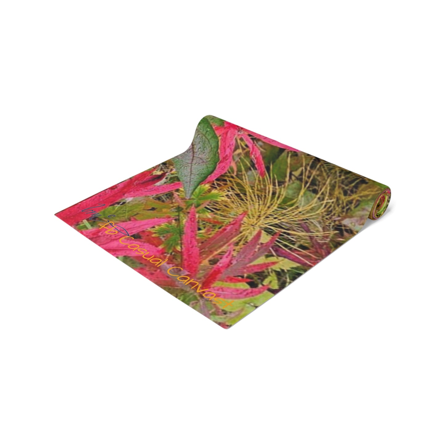 Fall foliage  Leaves Table Runner — Fall Foliage Cotton-Poly Blend