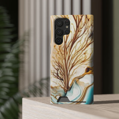 Card-Holder Phone Case — Protective Phone Case with Card Slot, Whimsical Art