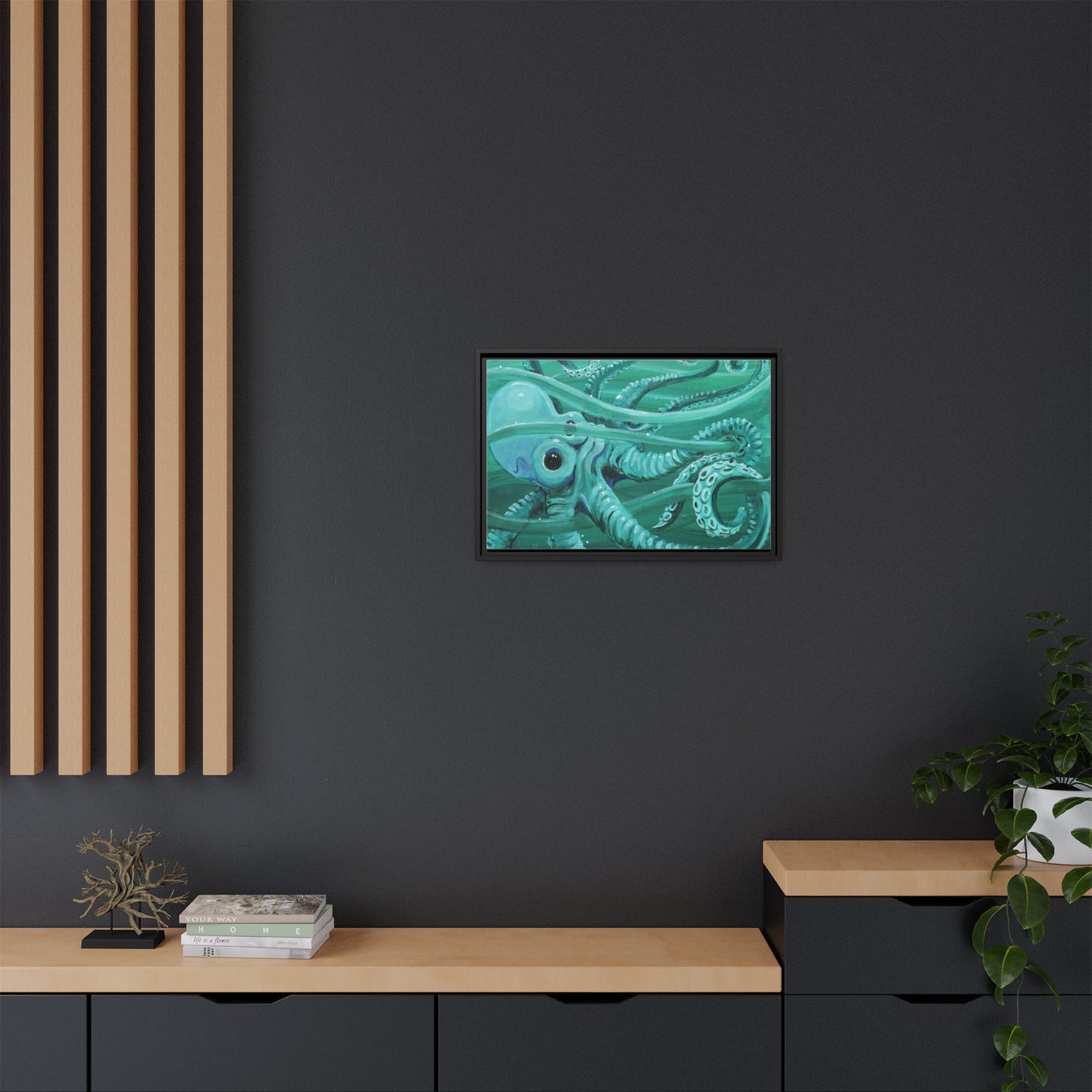 Matte Canvas, Framed (Multi-color)