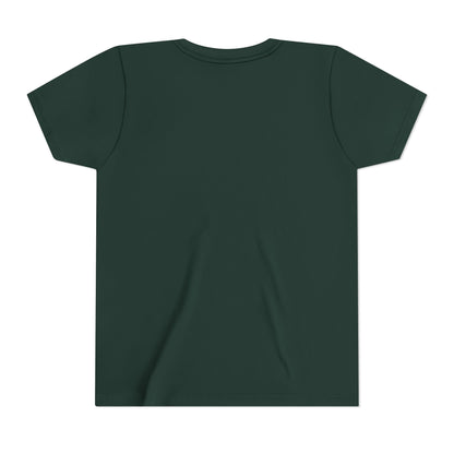 Youth Tee — Cute Christmas Puffin Trio on Plaid |