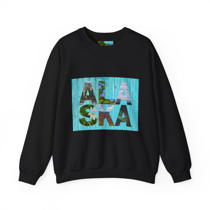 Alaska Crewneck Sweatshirt — Retro 'Alaska' Graphic Pullover