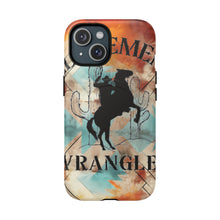 Elopement  Wrangler Tough Magnetic Phone Case — Rodeo Cowboy Silhouette Design