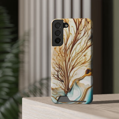Card-Holder Phone Case — Protective Phone Case with Card Slot, Whimsical Art