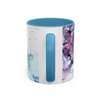 Octopus Watercolor Coffee Mug — Ocean Jellyfish Art Accent Mug (11/15oz)