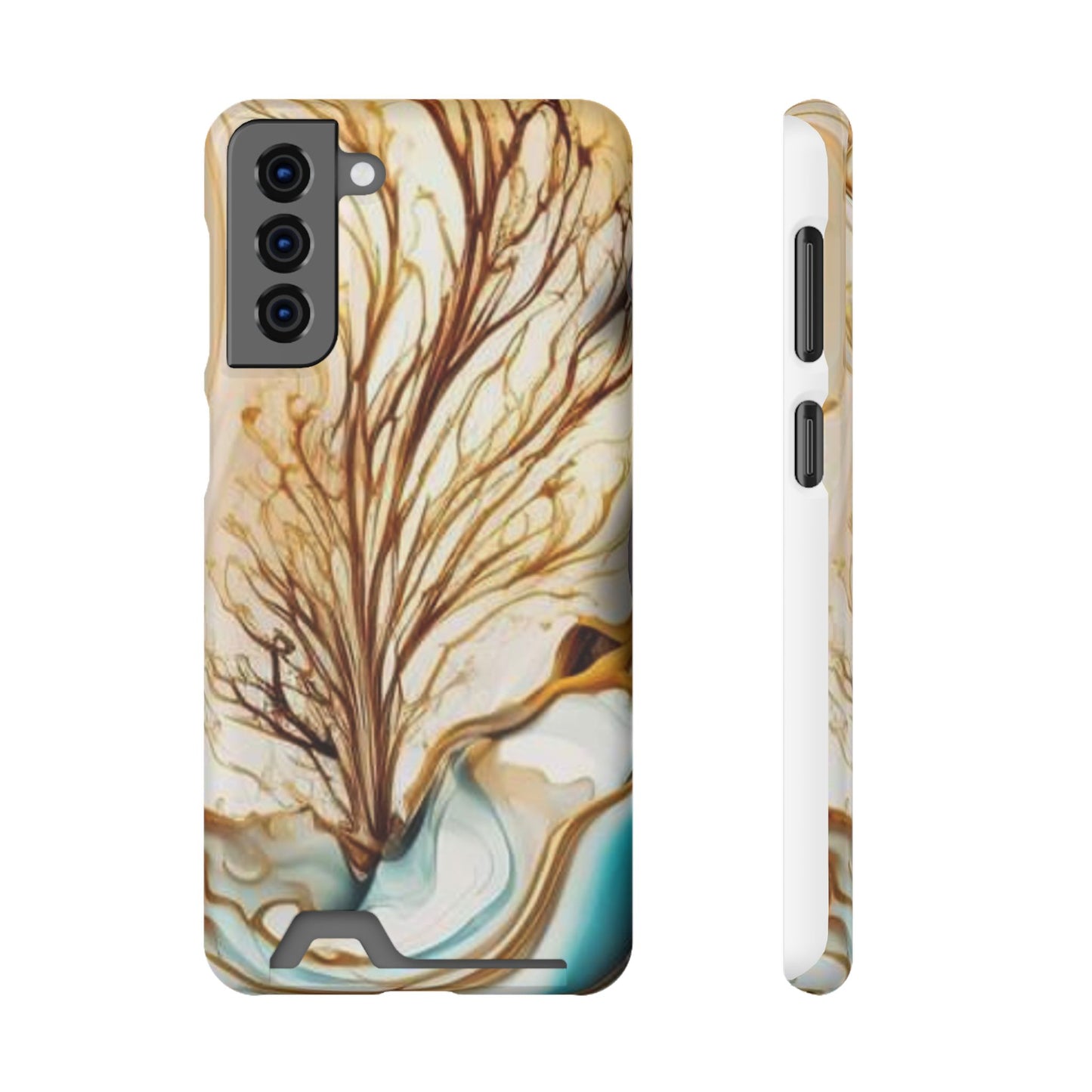 Card-Holder Phone Case — Protective Phone Case with Card Slot, Whimsical Art